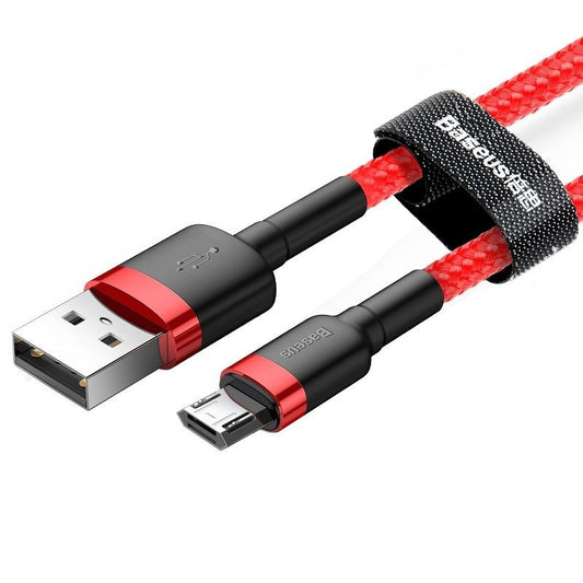 Datový a nabíjecí kabel USB-A - microUSB Baseus Cafule, 18W, 1m, červený CAMKLF-B09