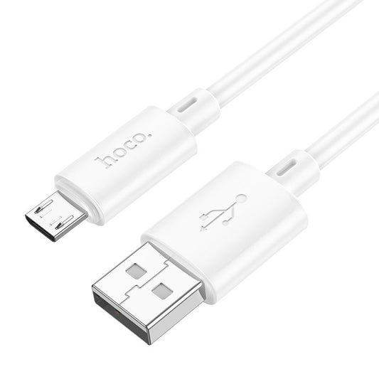 HOCO X88 USB-A - datový a nabíjecí kabel microUSB, 18 W, 1 m, bílý
