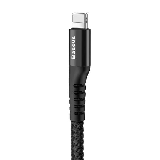 Datový a nabíjecí kabel USB-A - Lightning Baseus s rybím okem, 18 W, 1 m, černý CALSR-01 CALSR-01