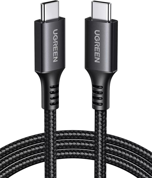 Datový a nabíjecí kabel USB-C - USB-C UGREEN US567, 60 W, 2 m, šedý