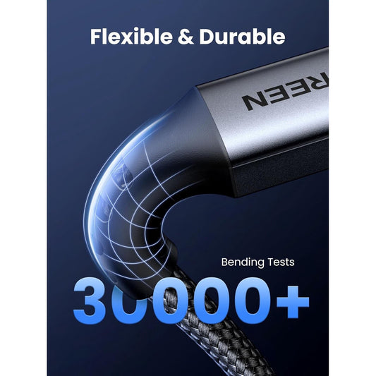 Datový a nabíjecí kabel USB-C - USB-C UGREEN US567, 60W, 1m, šedý