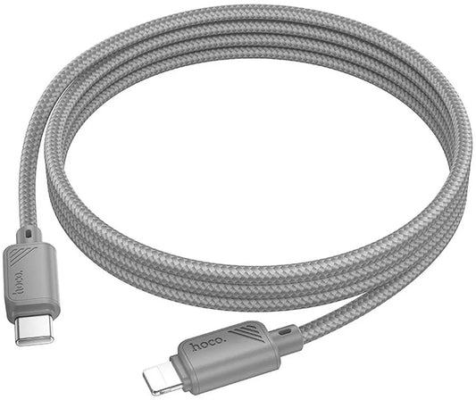 Datový a nabíjecí kabel USB-C - Lightning HOCO X113, 27W, 1m, šedý