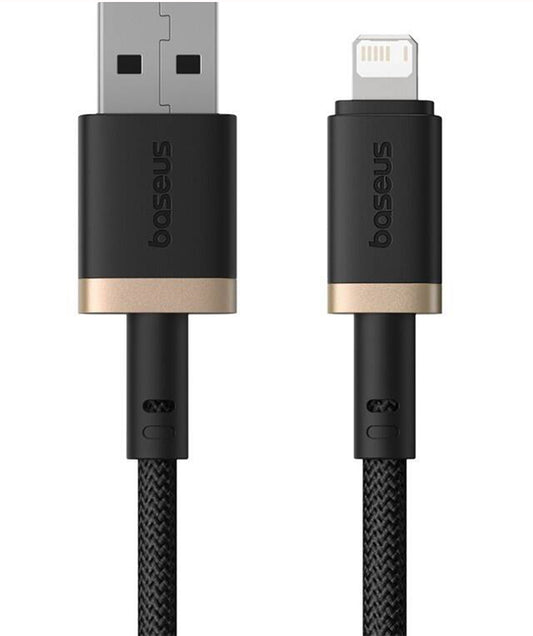 USB-A to Lightning Data and Charging Cable Baseus Dura Series, 18W, 1m, Gold P10377801U01-00