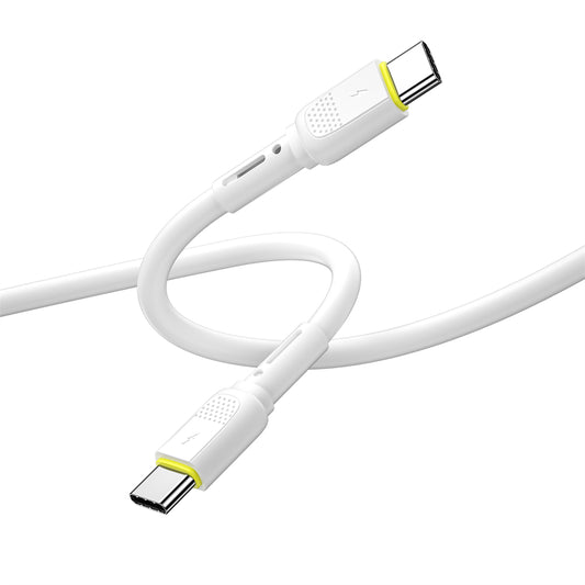 Datový a nabíjecí kabel USB-C - USB-C WiWu Wi-C034, 60W, 1.2m, bílý