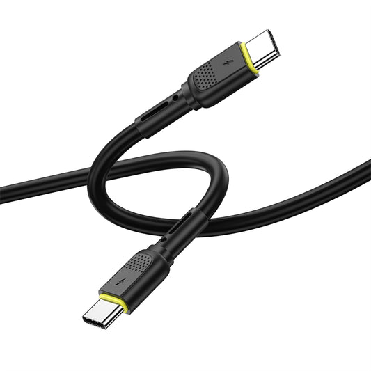 Datový a nabíjecí kabel USB-C - USB-C WiWu Wi-C034, 60W, 1.2m, Černý