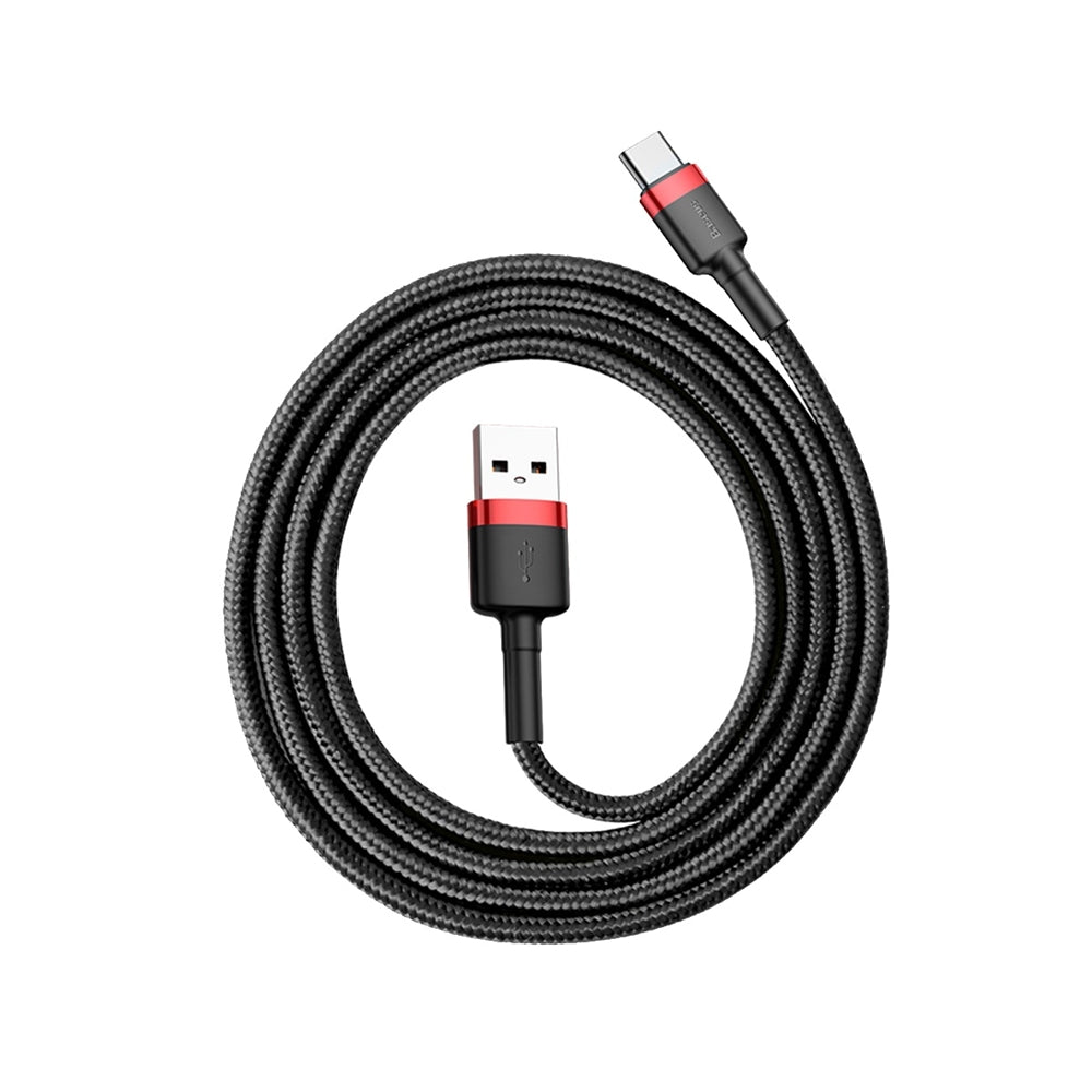 Datový a nabíjecí kabel USB-A - USB-C Baseus Cafule, 60W, 1m, Červený CATKLF-B91