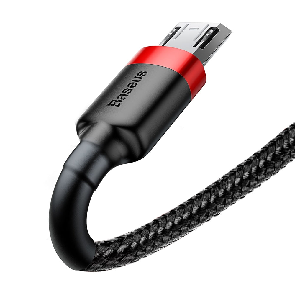 Datový a nabíjecí kabel USB-A - microUSB Baseus Cafule, 18W, 1m, červený CAMKLF-B91