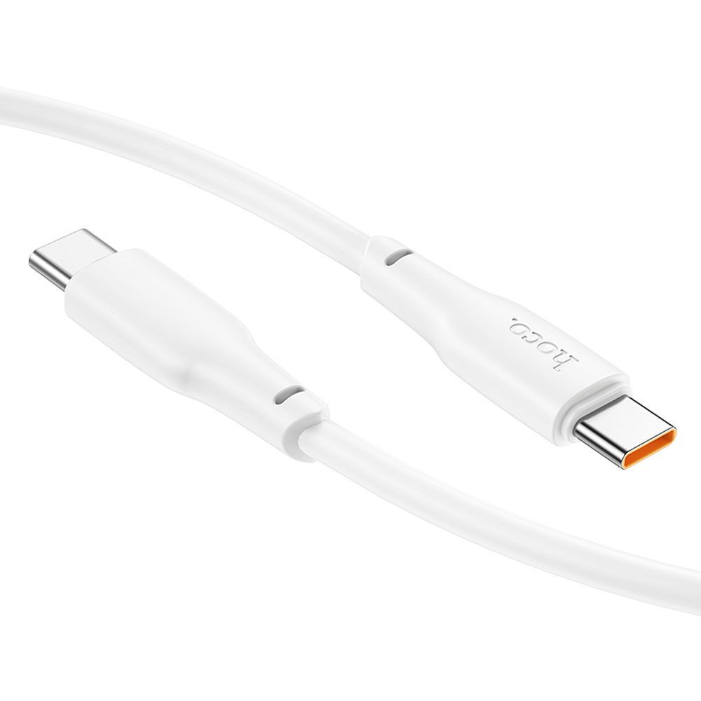 Datový a nabíjecí kabel USB-C - USB-C HOCO X93 USB-C, 100 W, 2 m, bílý