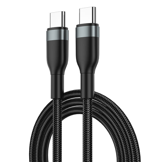 Datový a nabíjecí kabel USB-C - USB-C WiWu Wi-C017, 100W, 1,2 m, černý