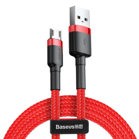 Datový a nabíjecí kabel USB-A - microUSB Baseus Cafule, 18W, 1m, červený CAMKLF-B09