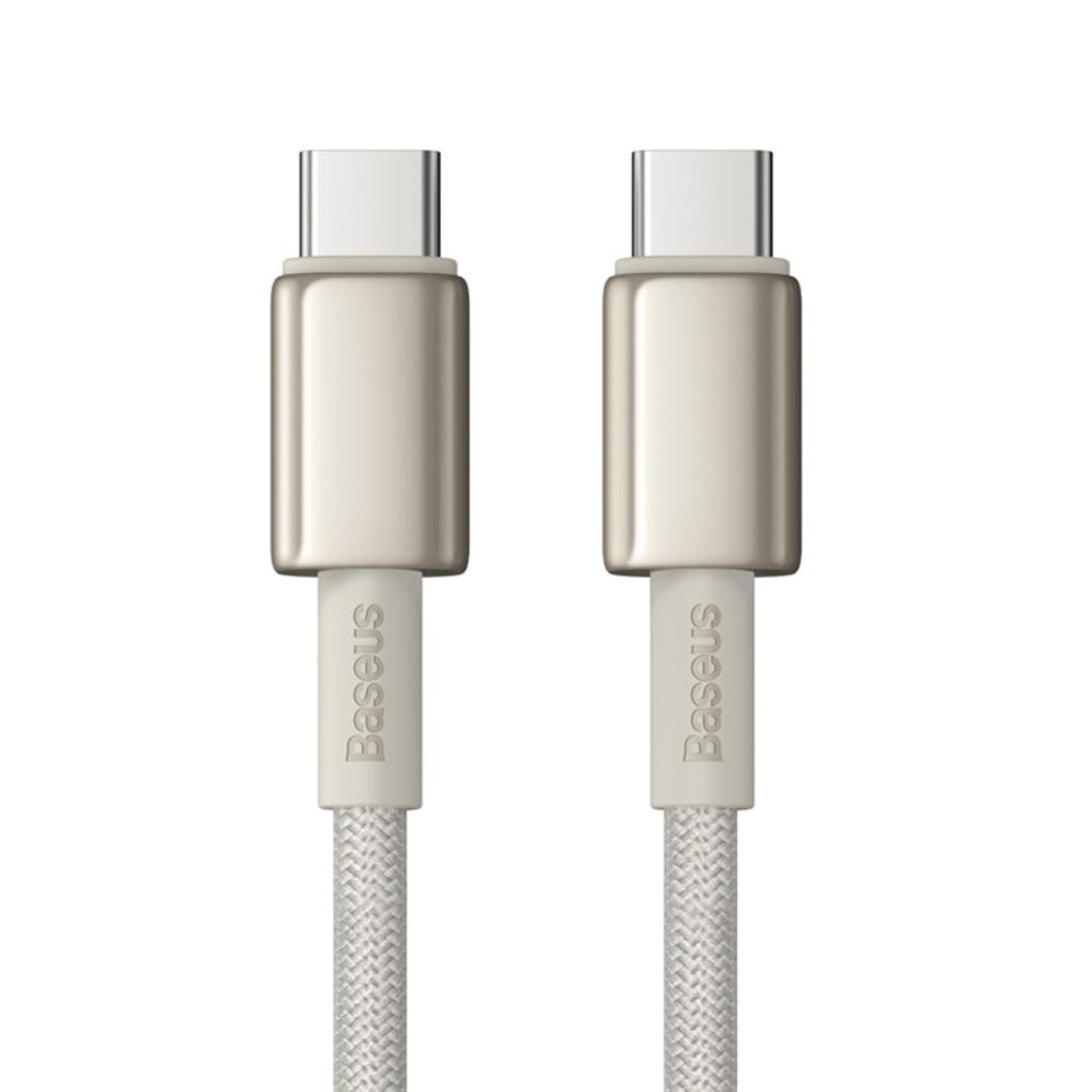 Kabel pro data a nabíjení USB-C - USB-C Baseus Tungsten Gold, 100W, 1m, Zlatý P10319800G21-00