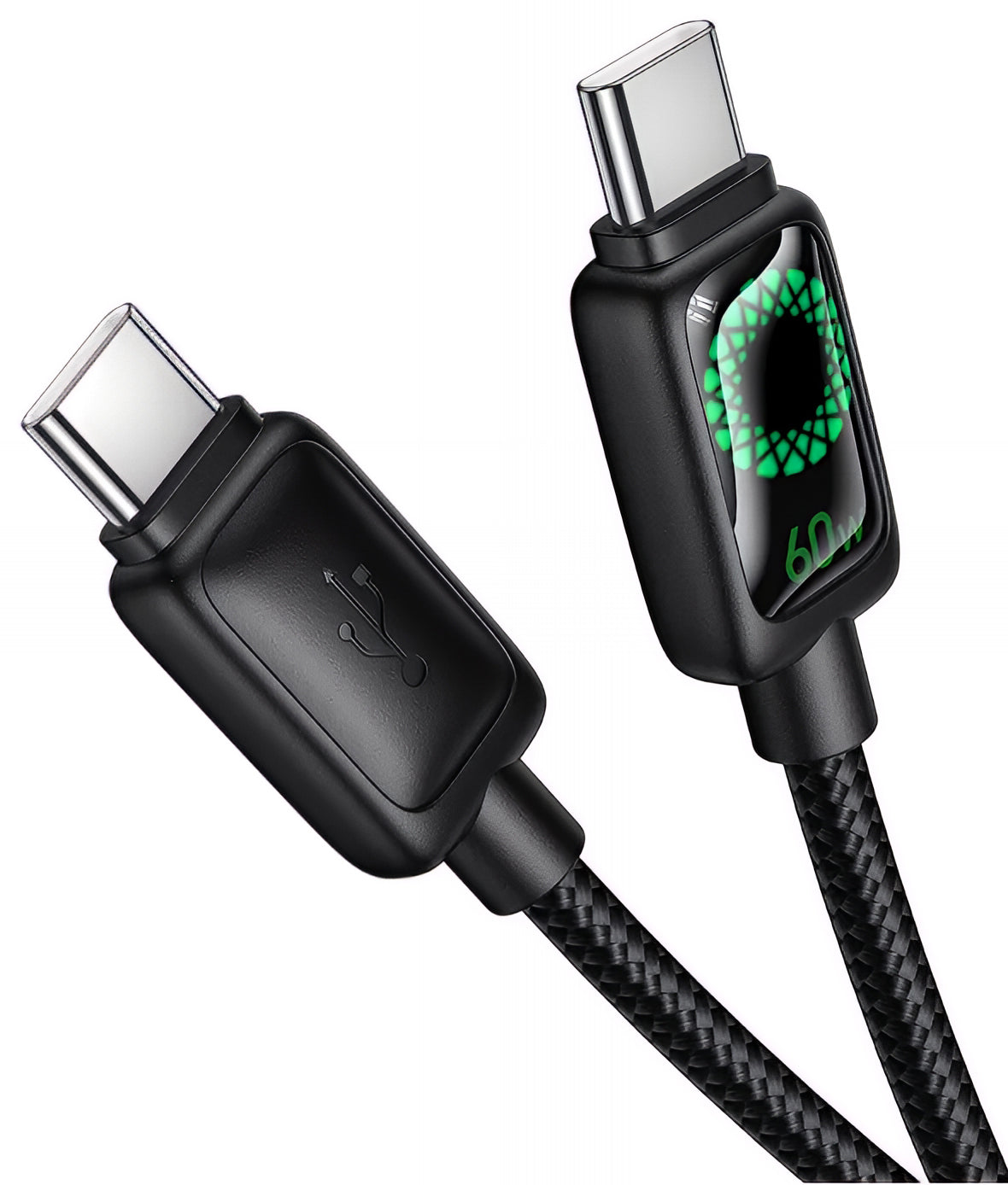 Datový a nabíjecí kabel USB-C - USB-C HOCO U146, 60W, 1.2m, černý