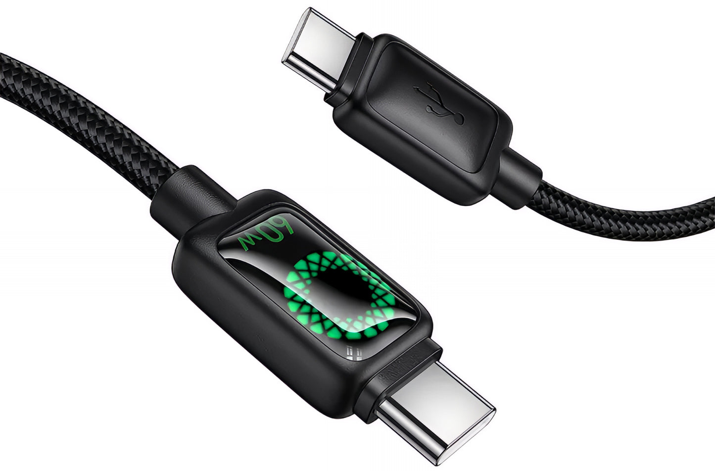 Datový a nabíjecí kabel USB-C - USB-C HOCO U146, 60W, 1.2m, černý