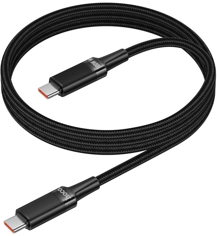 Datový a nabíjecí kabel USB-C - USB-C HOCO U153 Extreme, 100W, 1,2m, černý