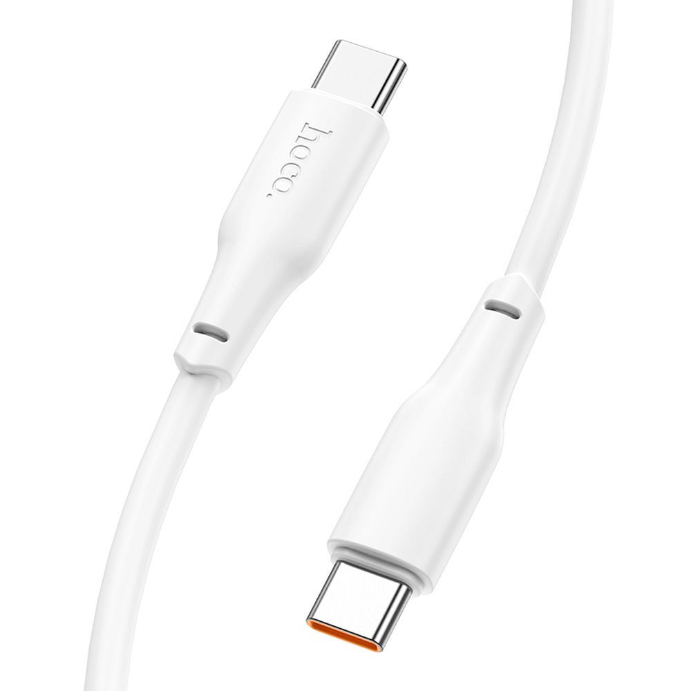 Datový a nabíjecí kabel USB-C - USB-C HOCO X93 USB-C, 100 W, 2 m, bílý