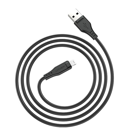 Datový a nabíjecí kabel USB-A - Lightning Acefast C3-02, 18W, 1.2m, Černý