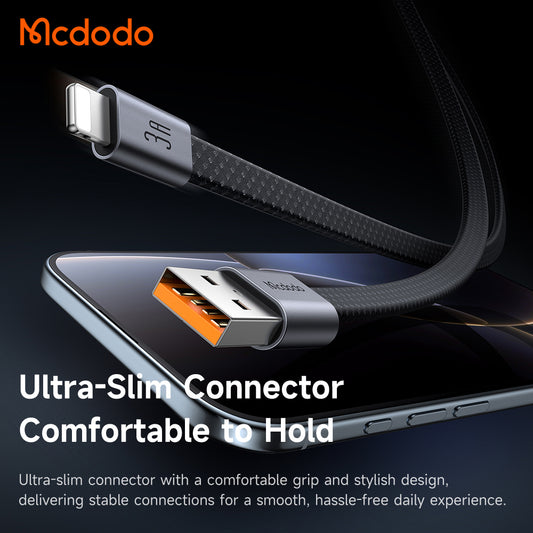 Datový a nabíjecí kabel USB-A - Lightning McDodo CA-1160, 18W, 1m, černý