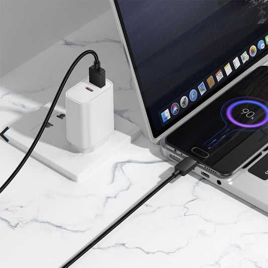 Datový a nabíjecí kabel USB-A - microUSB Borofone BX120 Placer, 18W, 1m, Černý