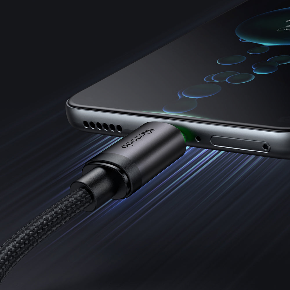 Datový a nabíjecí kabel USB-A - microUSB McDodo CA-3990, 18W, 1m, Černý