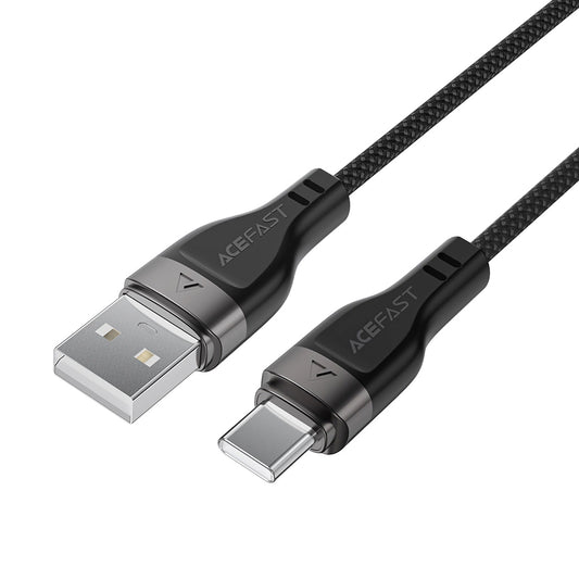 Datový a nabíjecí kabel USB-A - USB-C Acefast C11-04, 18W, 1.2m, černý