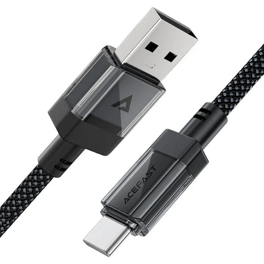 Datový a nabíjecí kabel USB-A - USB-C Acefast C12-04, 18W, 1,2m, černý