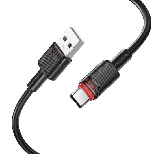 Datový a nabíjecí kabel USB-A - USB-C Borofone BX110 Beneficio, 18W, 1m, černý