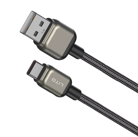 Datový a nabíjecí kabel USB-A - USB-C Lito LD17, 18W, 1m, černý