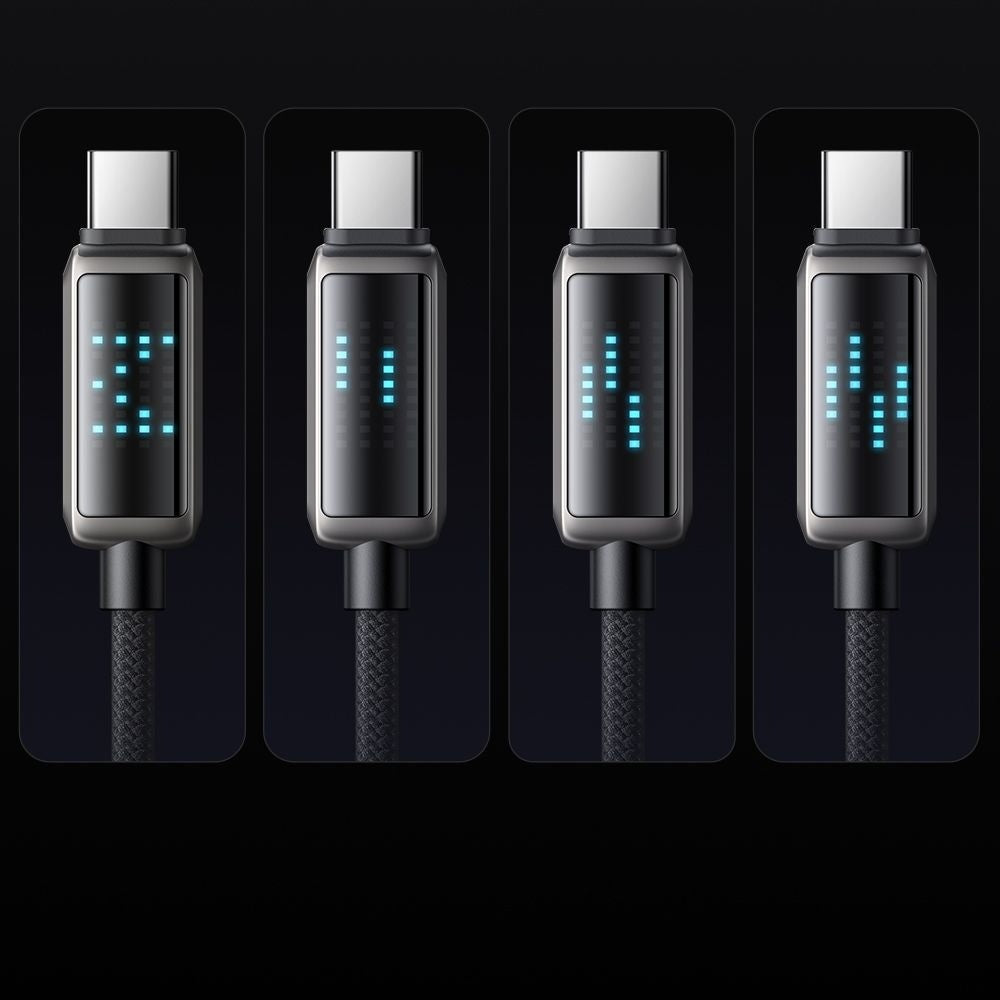 Datový a nabíjecí kabel USB-A - USB-C McDodo CA-2350 Display, 100W, 1.2m, Černý
