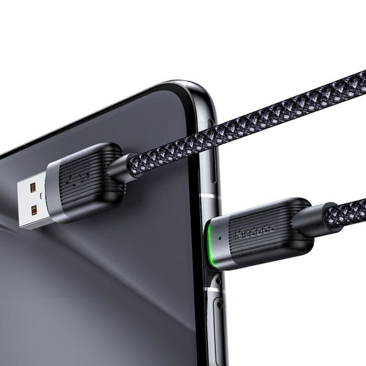 Datový a nabíjecí kabel USB-A - USB-C McDodo CA-5650 Self Winding, 66W, 1.2m, černý