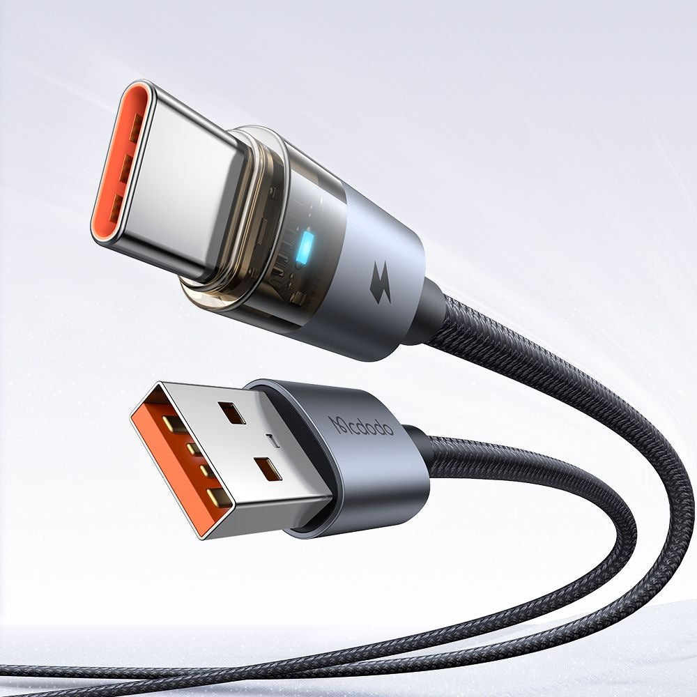 Datový a nabíjecí kabel USB-A - USB-C McDodo CA-6890, 66W, 1.2m, černý