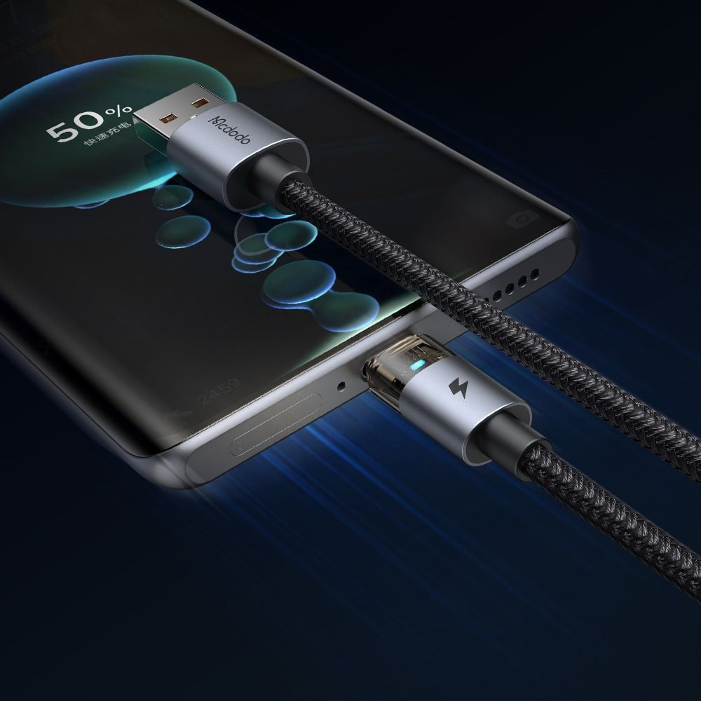 Datový a nabíjecí kabel USB-A - USB-C McDodo CA-6890, 66W, 1.2m, černý