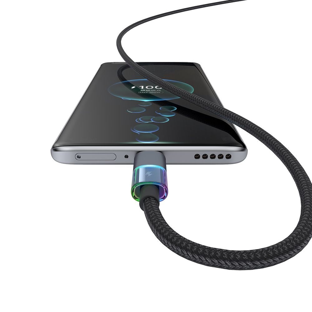 Datový a nabíjecí kabel USB-A - USB-C McDodo CA-8180 Colorful, 66W, 1.2m, černý