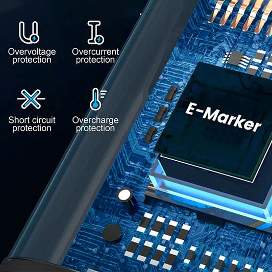 Datový a nabíjecí kabel USB-C - Lightning Lito LD09CL Display, 36W, 1.2m, Černý