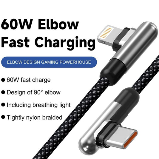 Datový a nabíjecí kabel USB-C - Lightning Lito LD13CL, 30W, 1m, černý