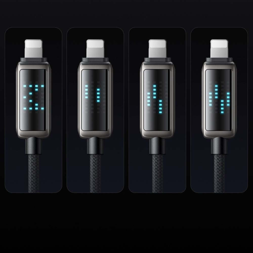 Datový a nabíjecí kabel USB-C - Lightning McDodo CA-2630 Display, 36W, 1.2m, černý