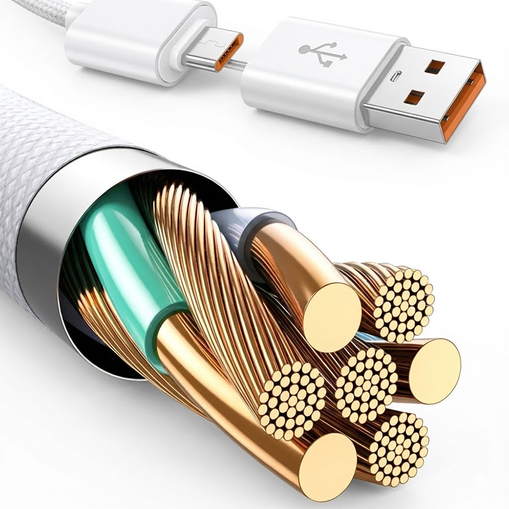 Datový a nabíjecí kabel USB-C / USB-A - USB-C / Lightning Lito LD21, 100W, 1m, Bílý