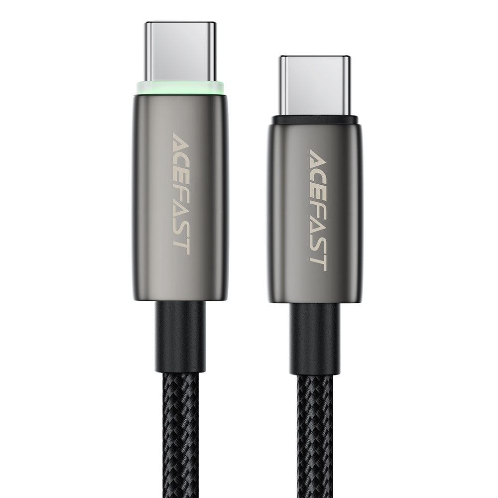 Datový a nabíjecí kabel USB-C - USB-C Acefast C23-03, 60W, 1.2m, černý.