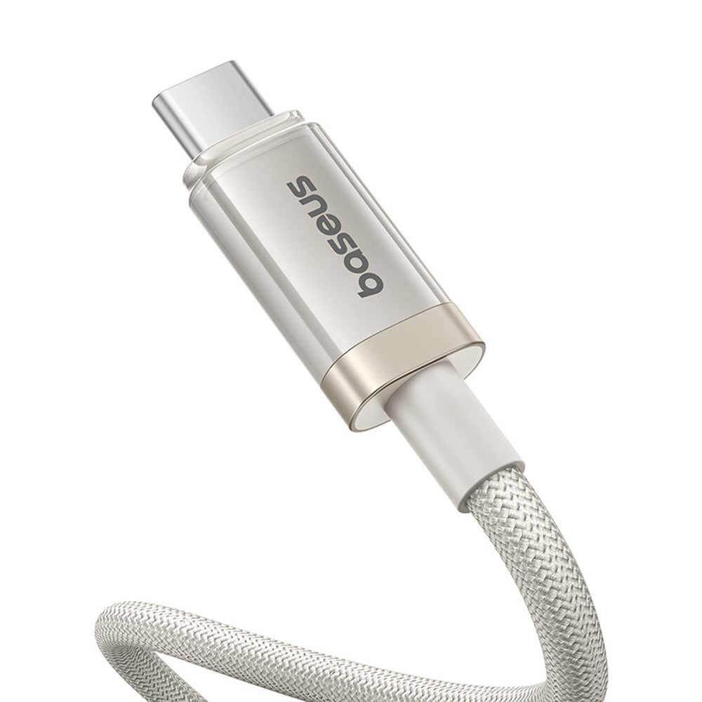 Datový a nabíjecí kabel USB-C - USB-C Baseus Titanium, 100W, 2m, Stříbrný P10378100G21-01