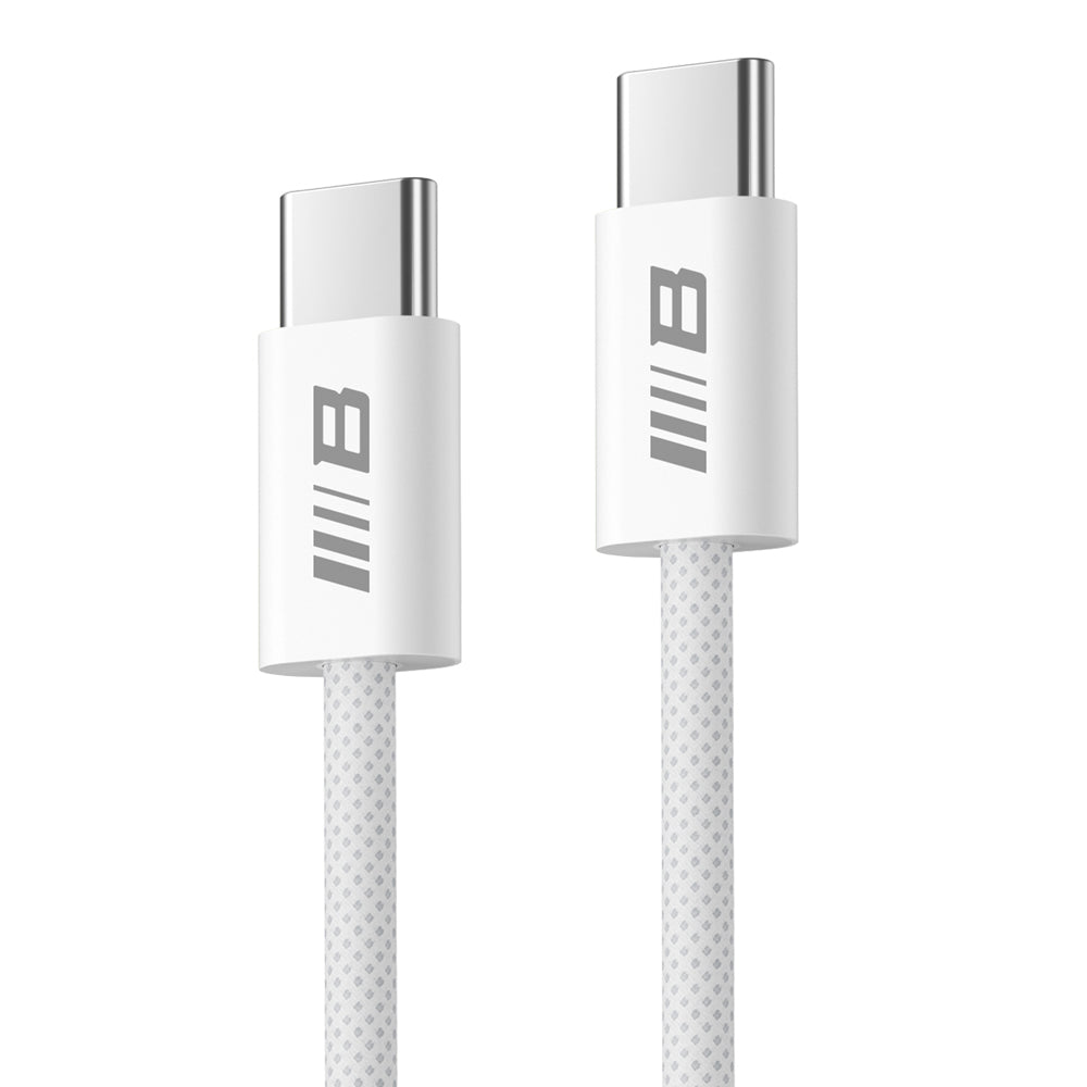 Datový a nabíjecí kabel USB-C - USB-C Blueo, 100W, 2m, Bílý