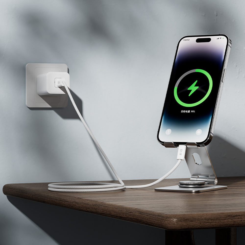 Datový a nabíjecí kabel USB-C - USB-C Blueo, 100W, 2m, Bílý