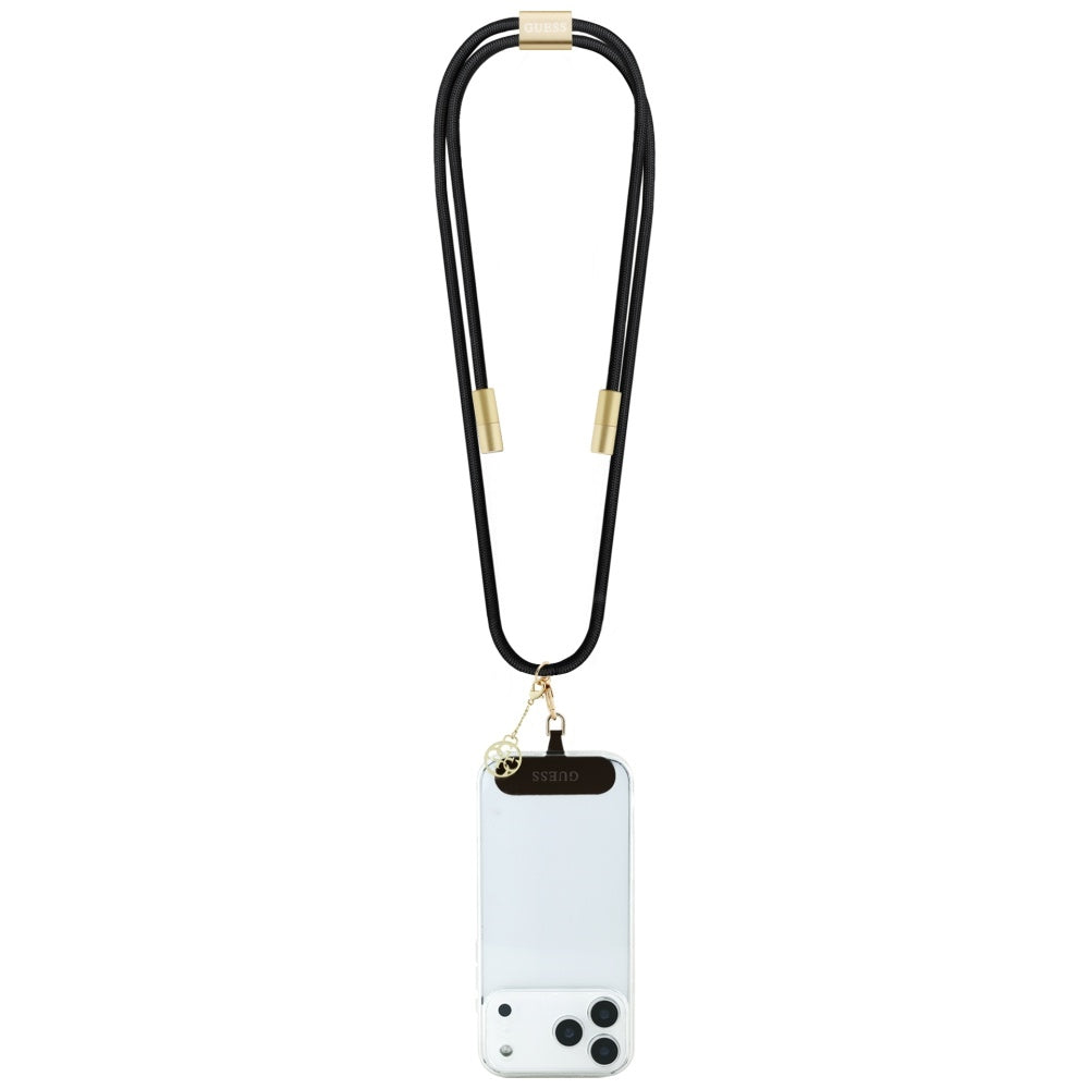 Kabel pro data a nabíjení USB-C - USB-C Guess CBDY 4G Charm, 100W, 1.5m, černý