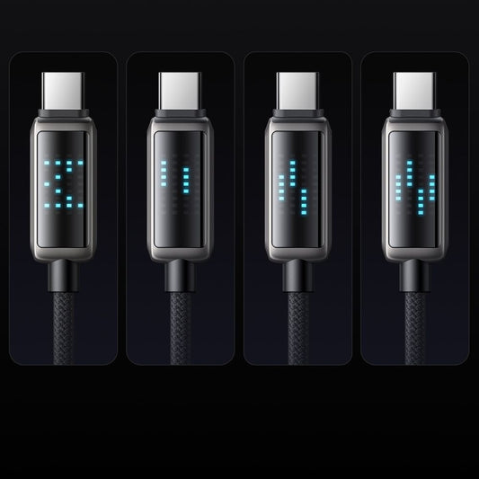 Datový a nabíjecí kabel USB-C - USB-C McDodo CA-4250 Display, 100W, 1.2m, Černý