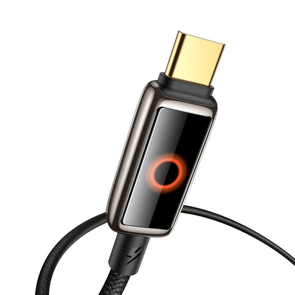 Datový a nabíjecí kabel USB-C - USB-C McDodo CA-6680 Auto Power Off, 100W, 1.2m, Černý