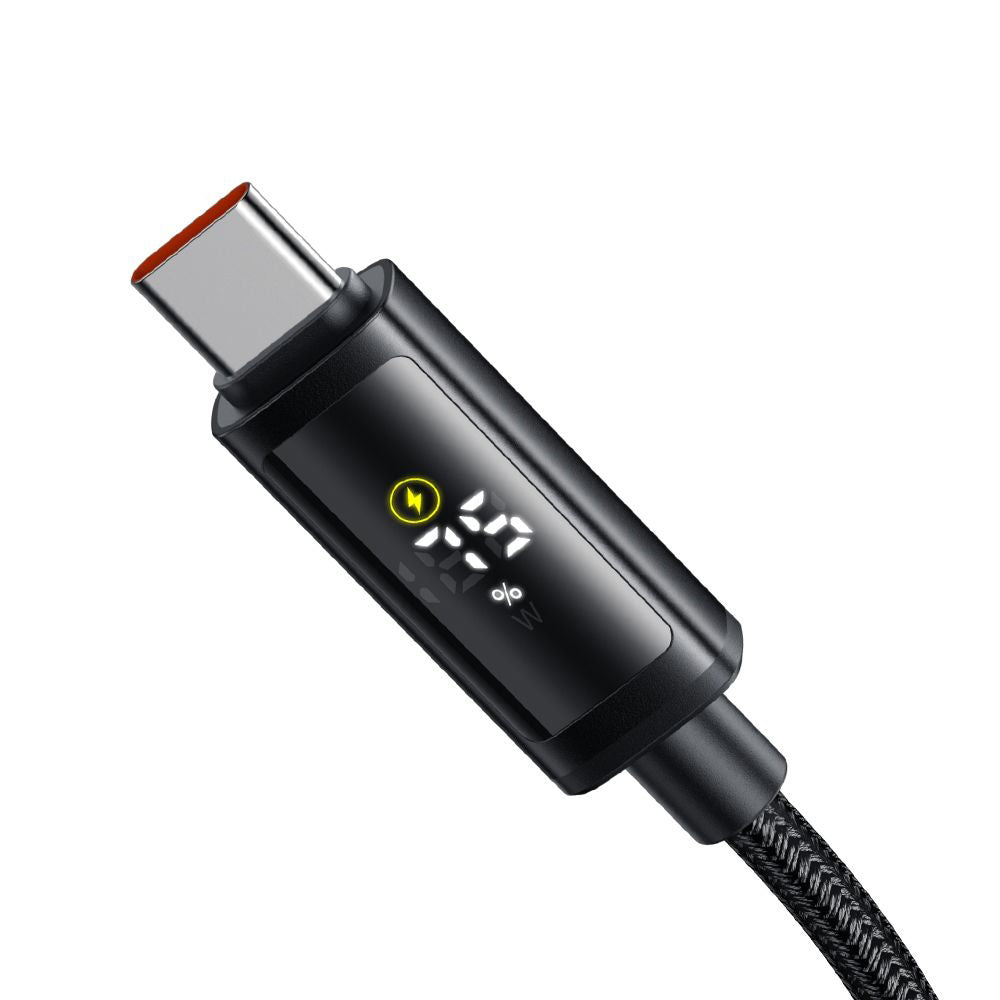 Datový a nabíjecí kabel USB-C - USB-C McDodo CA-8000 Display, 100W, 1.2m, Černý