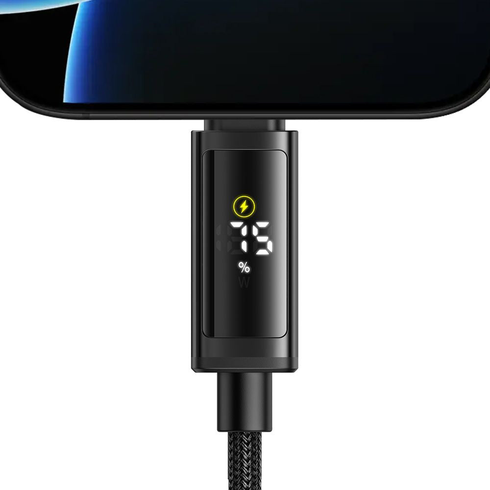 Datový a nabíjecí kabel USB-C - USB-C McDodo CA-8000 Display, 100W, 1.2m, Černý