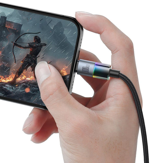 Datový a nabíjecí kabel USB-C - USB-C McDodo CA-8200 Colorful, 100W, 1.2m, Černý