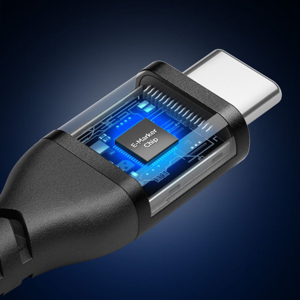 Datový a nabíjecí kabel USB-C - USB-C Spigen EB10010CCA, 100W, 1m, Černý ACA11103
