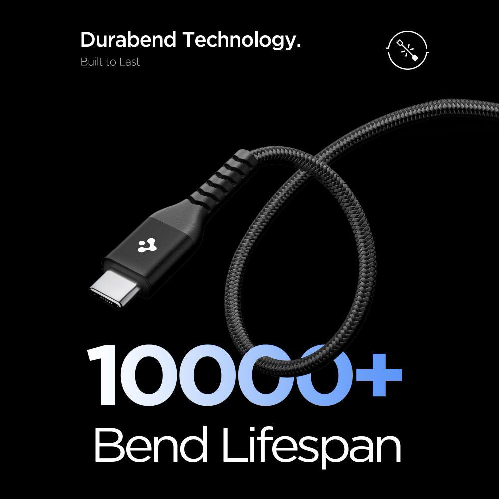 Datový a nabíjecí kabel USB-C - USB-C Spigen EB10010CCA, 100W, 1m, Černý ACA11103