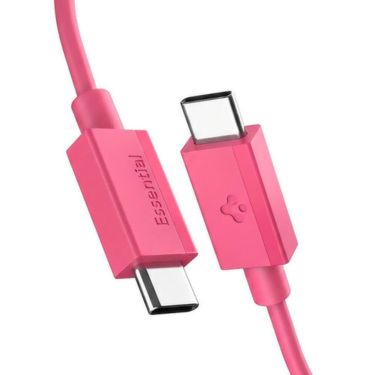 Datový a nabíjecí kabel USB-C - USB-C Spigen EB6010CC, 60W, 1m, růžový ACA10414