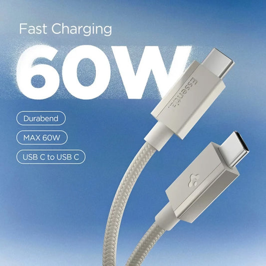 Datový a nabíjecí kabel USB-C - USB-C Spigen EB6015CC, 60W, 1,5m, Titanově šedý ACA10419
